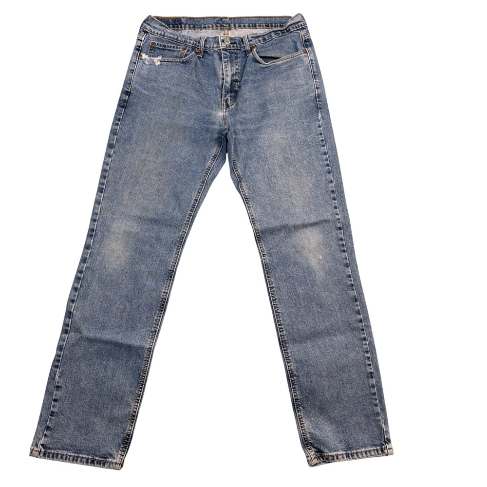 Levis 541 Athletic Taper Blue Denim Jeans Mens 34x34 WaterLess 18181-0313